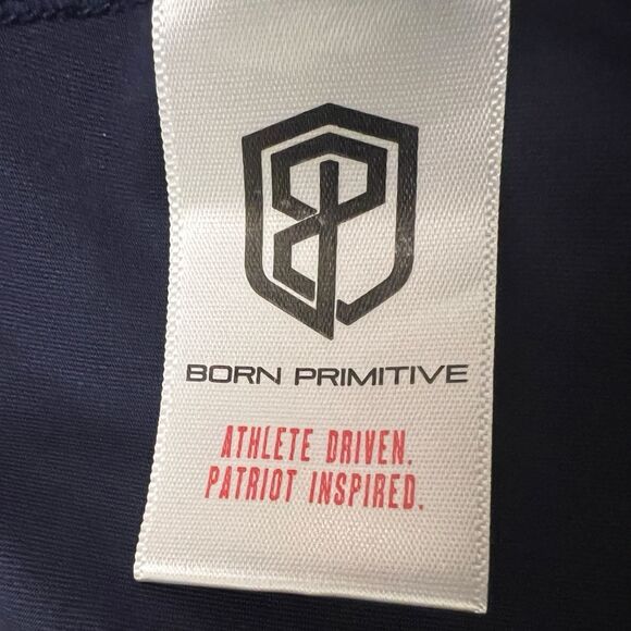 Born Primitive Shorts Mens Large Blue Lined 7” - Picture 6 of 10